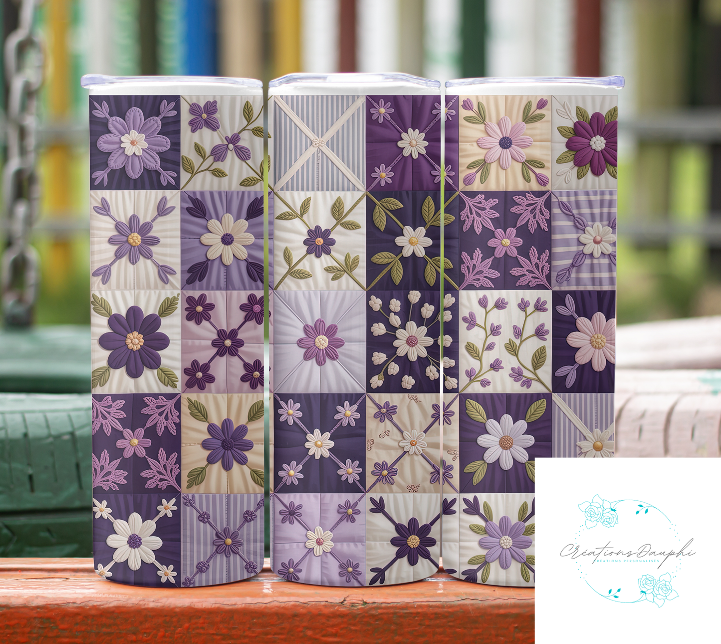 Patchwork violet